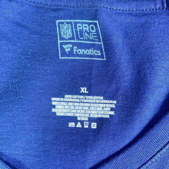 NFL Pro Line Fanatics Texans Women's‎ Navy Houston Strong V-Neck Shirt Sz XL NWT - Picture 5 of 10
